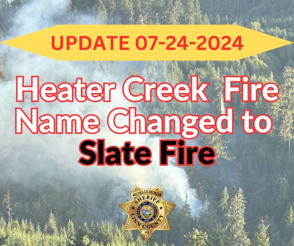 KristyTallman's tweet image. **UPDATE** The previously named Heater Creek Fire is now referred to as the Slate Fire. There are no separate fires and no other updates at this time.

#SlateFire #WildfireUpdate #FireSafety #EmergencyResponse #WildfireNews