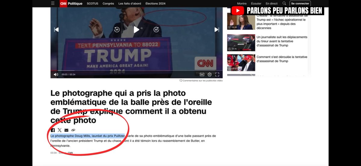 Sebastien95Bon's tweet photo. @Alexis_Cossette Aviez-vous faut le rapprochement du photographe ? #Trump #DougMills qui as pris la photo avec la balle et la photo de Bush junior à l'école le jour du 11 septembre 2001 https://t.co/p5HbBG8n5L