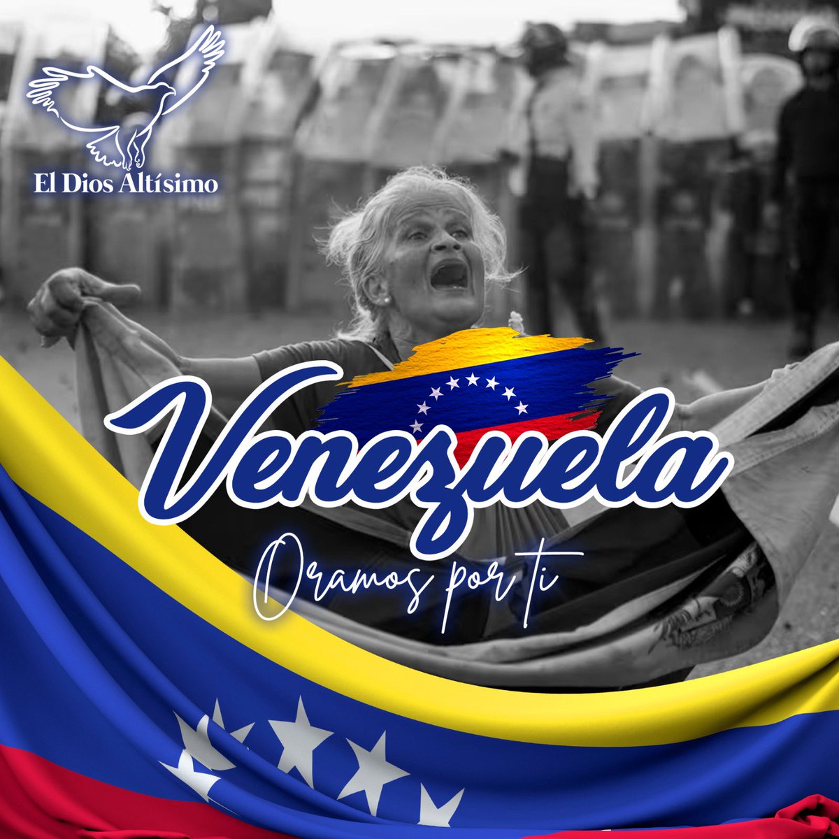 eldiosaltisimo1's tweet photo. “Venezuela oramos por ti” https://t.co/Y3cb64RT1j