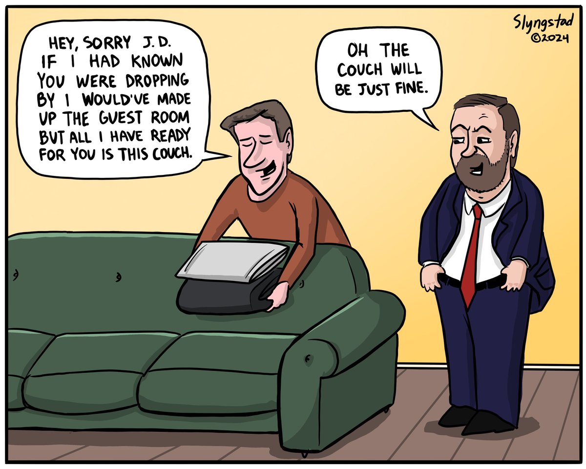 JD Vance always takes the couch. #JDVanceAndTrumpAreWeirdAF #JDVance #CatLadiesForKamala #CouchLover