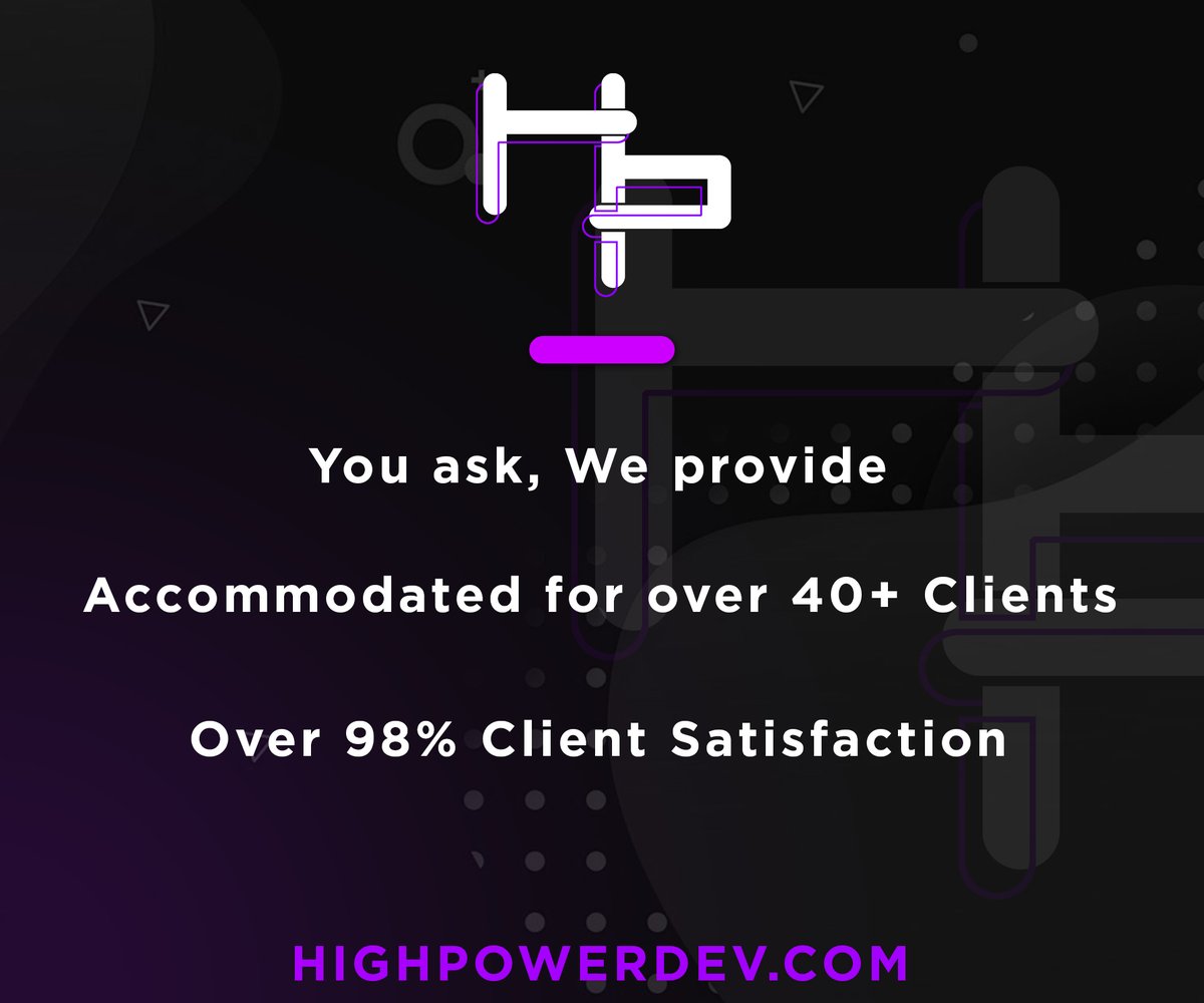 Our clients from all over the world suggested we add special packages for those that are new or returning. We heard you, Request done!

HighPowerDev.com/packages