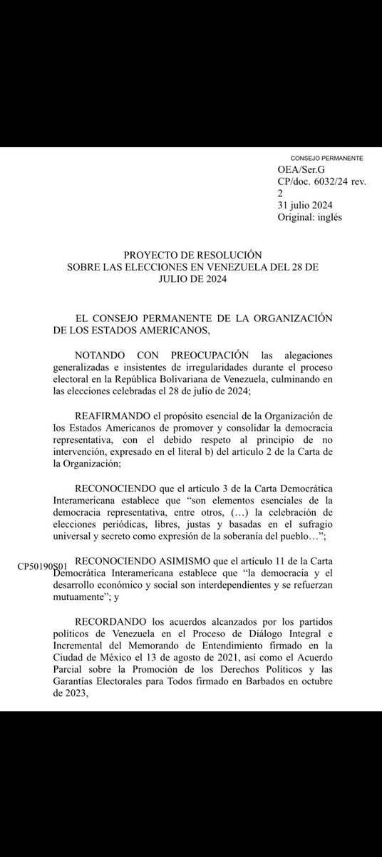 tumarketera's tweet photo. Con toda mi ignorancia ¿realmente que puede hacer la OEA?
1. Suponiendo el caso de que se aprobara, no se les está exigiendo que muestren las actas, solo se insta. Además que claramente se habla del principio de no intervencionismo.

Ellos no pueden hacer nada. https://t.co/yoWFKvZGp6
