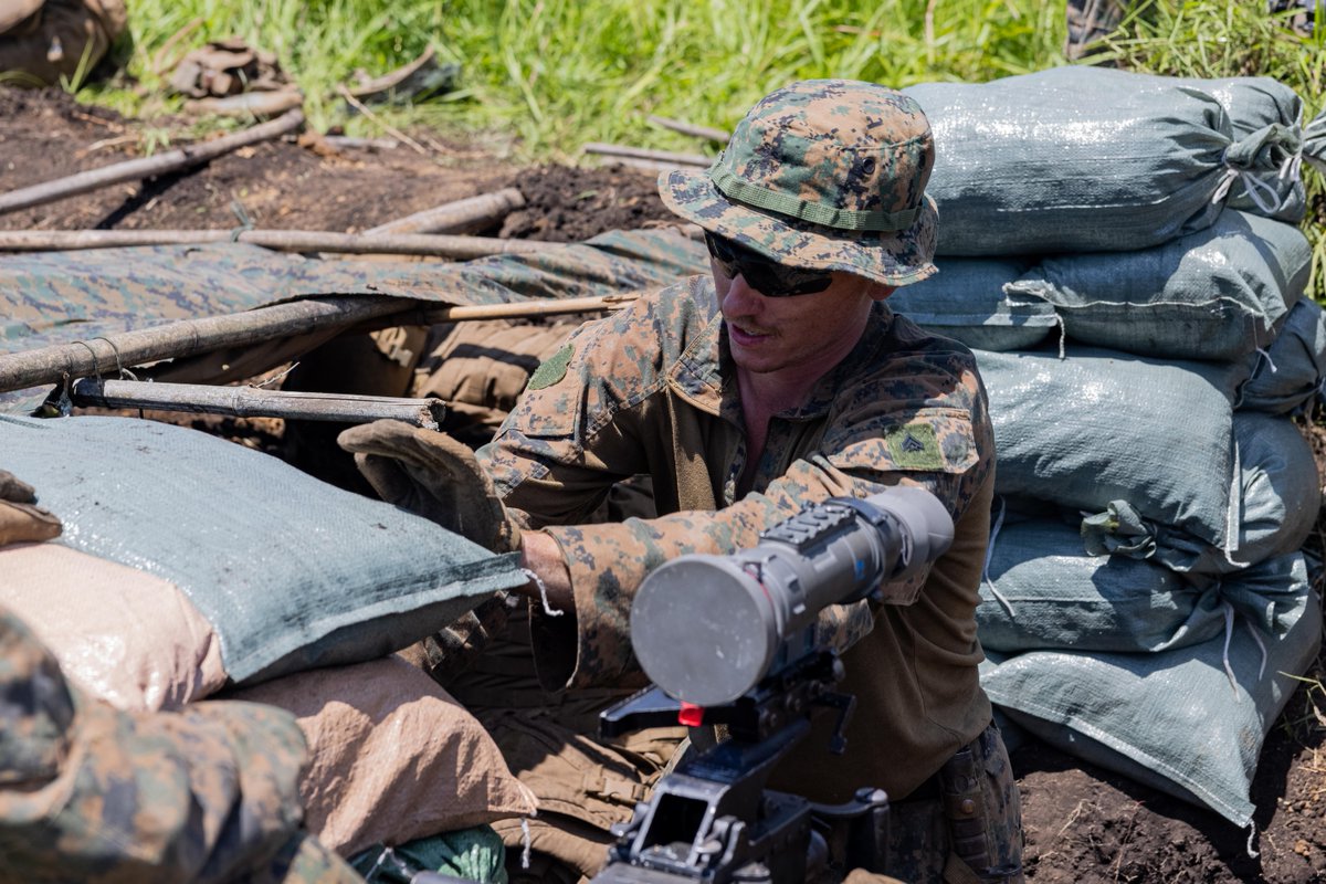 IIIMEF's tweet photo. #Marines with 4th Marine Regiment, @3d_Marine_Div establish a defensive position during Resolute Dragon 24 at Hijudai Maneuver Area, Oita Prefecture, Japan, July 30, 2024.
#ReadyandCapable #FreeandOpenIndoPacific #Lethality #StandInForce #ResoluteDragon24 https://t.co/jMBDCwO6yc