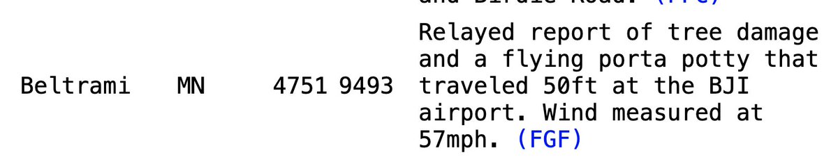 Now that's a storm report you don't see every day! 😂