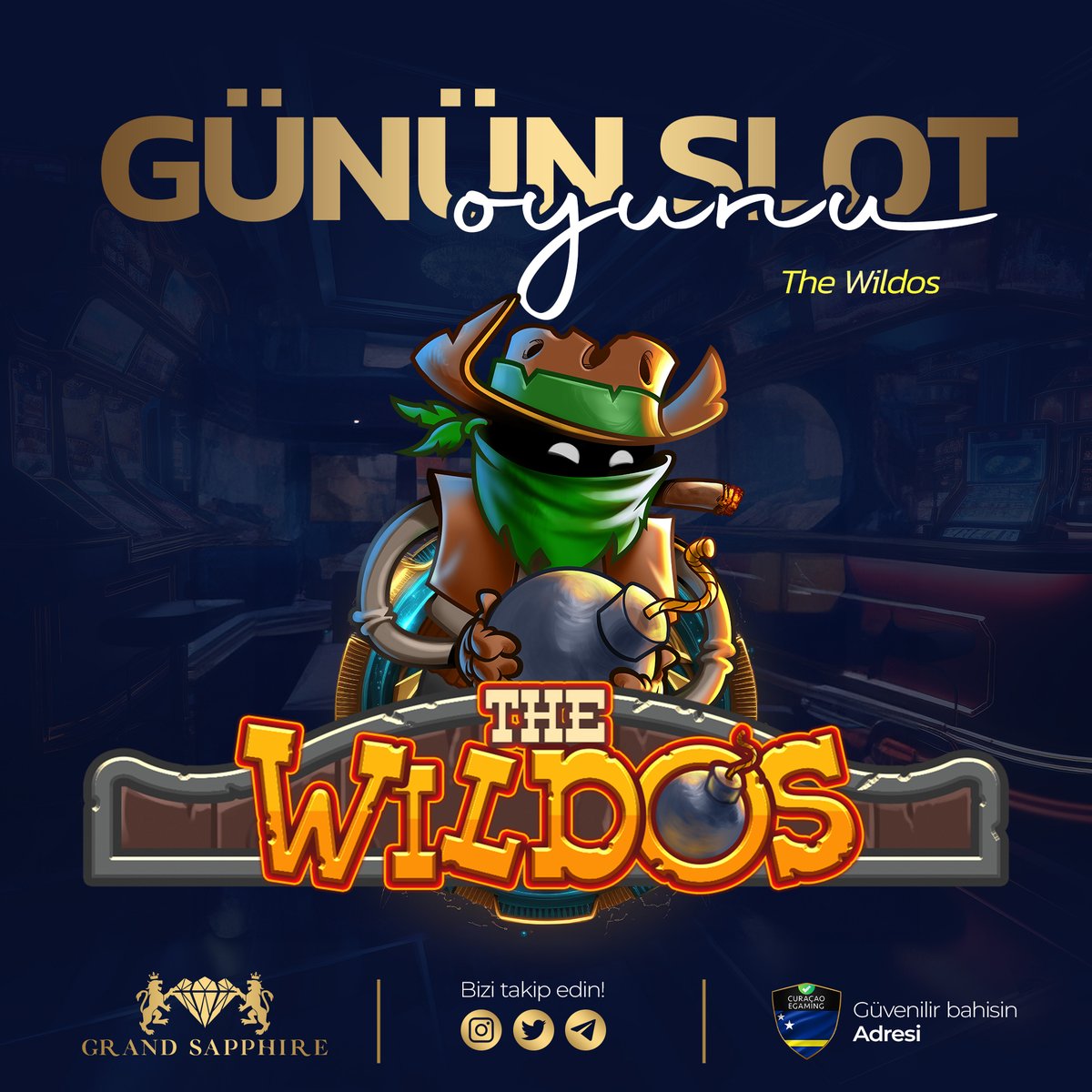 grandsapphire_'s tweet photo. 💎 GrandSapphire’de Günün En Çok Kazandıran Slot Oyunu!

⚡️The Wildos

🏆 Grandsapphire İle Kazancınızı Katlamak İçin Kayıt Olmayı Unutmayın!

🔗Hemen üye ol! (https://t.co/aBudeQ7bTJ) https://t.co/LMDmAPdqoC