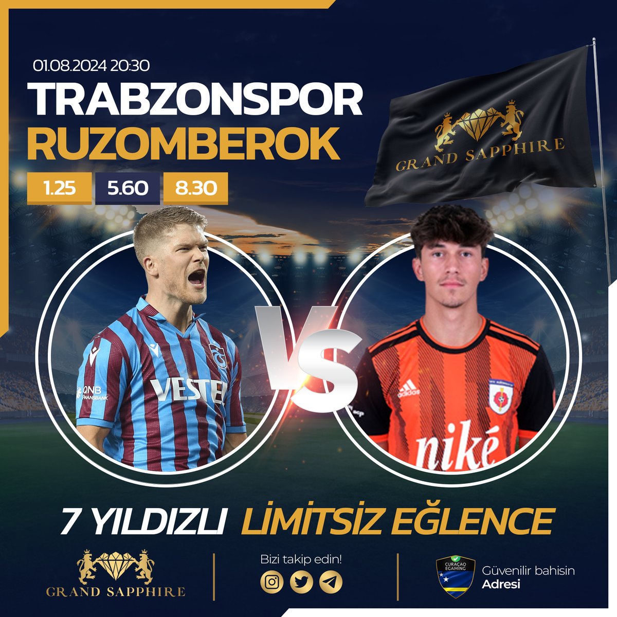 grandsapphire_'s tweet photo. 🤝En Yüksek Oranlar GrandSapphire'de

✔️ TRABZONSPOR - RUZOMBEROK

💥Başka Yerde Olmayan Bahisler ve En Yüksek Oranlar Burada Size Özel!

👑%100 Spor Hoşgeldin Bonusu ile daima kazan!

🔗 Hemen üye ol! (https://t.co/aBudeQ7bTJ) https://t.co/Hb8Fl8fsCP