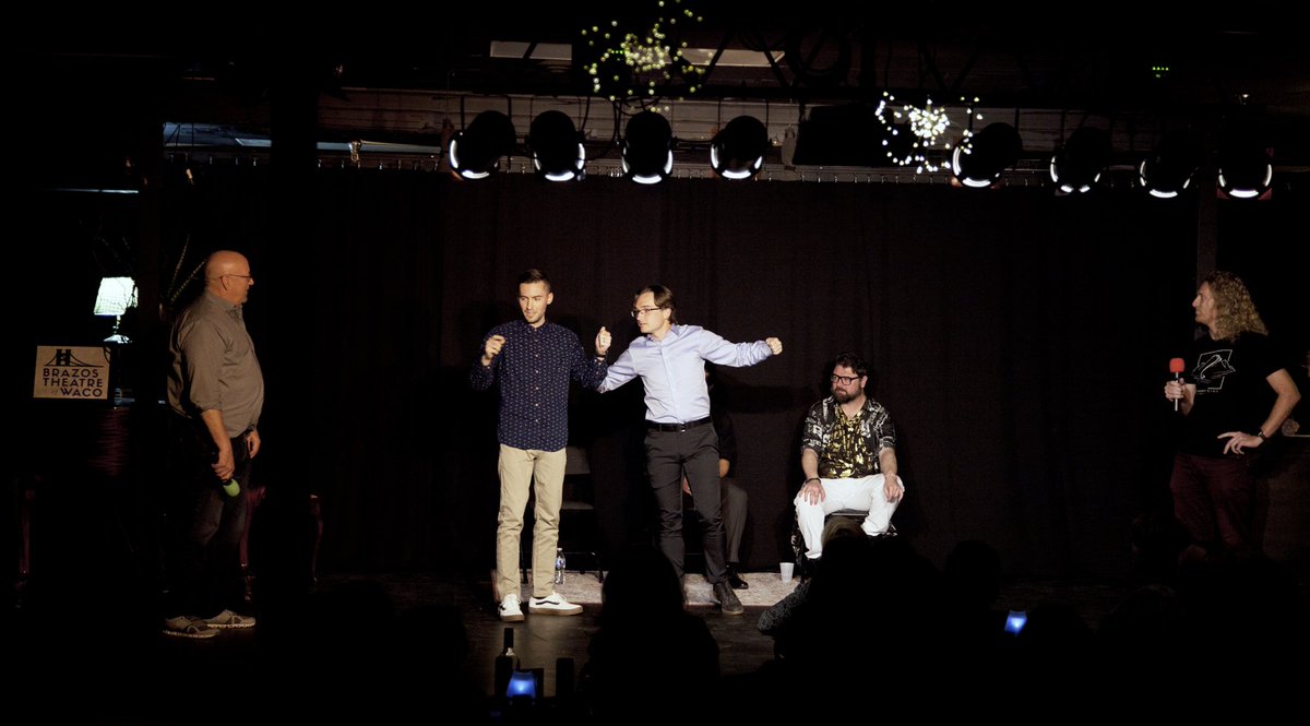 Don't miss Improv Comedy at the Brazos Theatre of Waco! A truly unique (and hilarious) show every single time! 7:30 PM every first Saturday of the month. Doors open at 6:45.
Grab those tickets, and you might even be a part of the show! brazostheatre.com