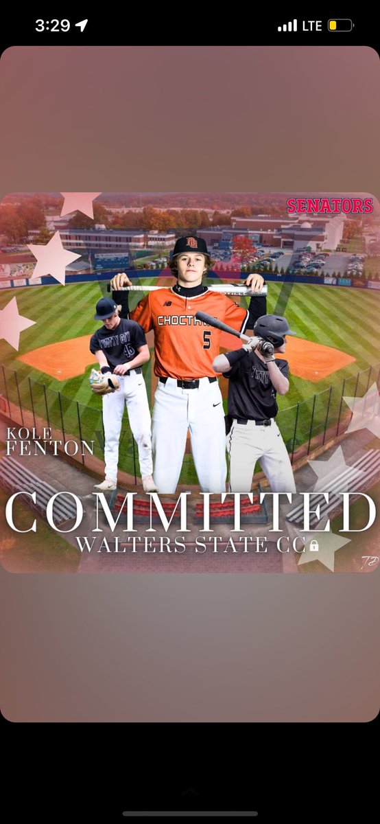 KoleFenton (@kolefenton5) on Twitter photo Thank you to my coaches, family and friends along the way, I’m excited to announce that I’m committing to play baseball at <a href="/WSCCbaseball/">WaltersStBaseball</a> !!!
#committed Thank you to my coaches, family and friends along the way, I’m excited to announce that I’m committing to play baseball at <a href="/WSCCbaseball/">WaltersStBaseball</a> !!!
#committed