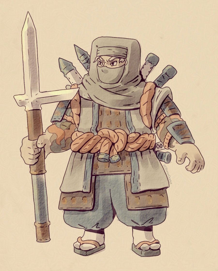 ObeseOcelot's tweet photo. I love this chunky lil guy

#forhonor #forhonortiktok #sohei #samurai #pokeystick #illustrator https://t.co/diR72EL5jC