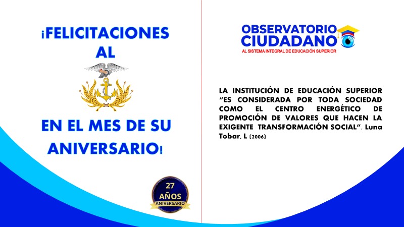 OCES_EC's tweet photo. ¡Felicitaciones al @armada_ecuador en el mes de su aniversario!
#buenaspracticasprofesionales
#centrodevalores
#formandociudadanos
#campañadevalores https://t.co/Xb4LY8ABtl