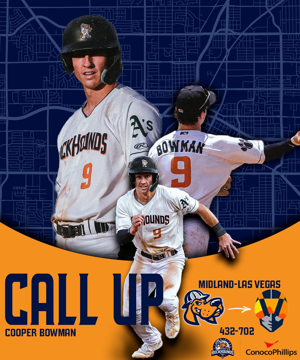 Congratulations to Cooper Bowman on being called up to Triple-A Las Vegas! We wish you the best!