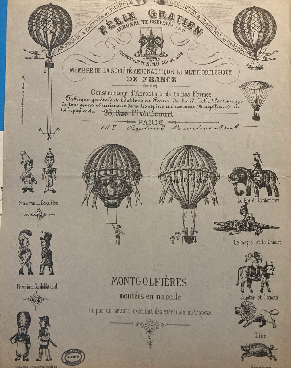 The Paris JO's hot air balloon's ancestors... in the Debuisson Collection <a href="/StanfordLibs/">Stanford University Libraries</a> #ParisOlympics2024