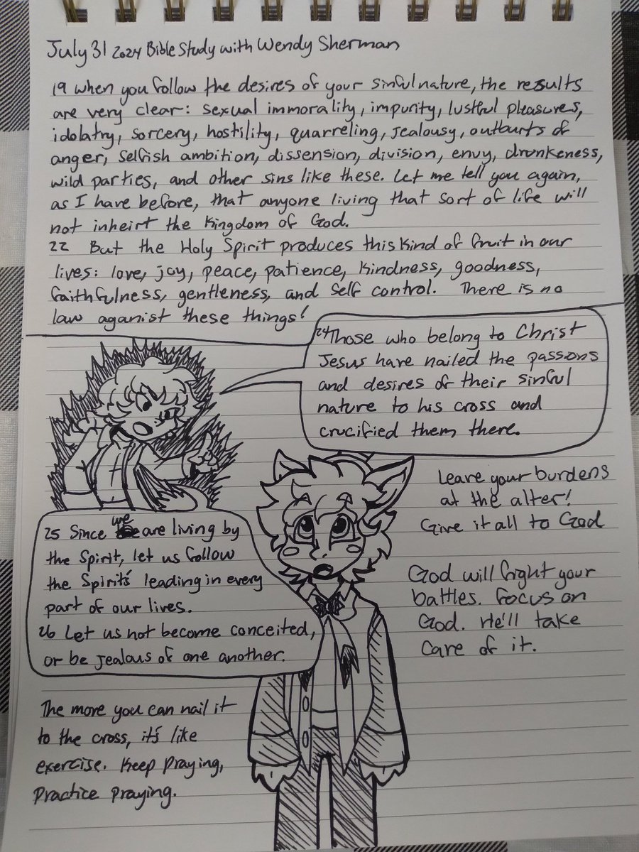 DreagonArtz's tweet photo. Bible Study notes and doodles tonight.
#biblestudy #doodles #notes #anthro #almas #doctordude #tafcomic #edizenigma #sarsar #pensketch https://t.co/HI4uJVvGSQ