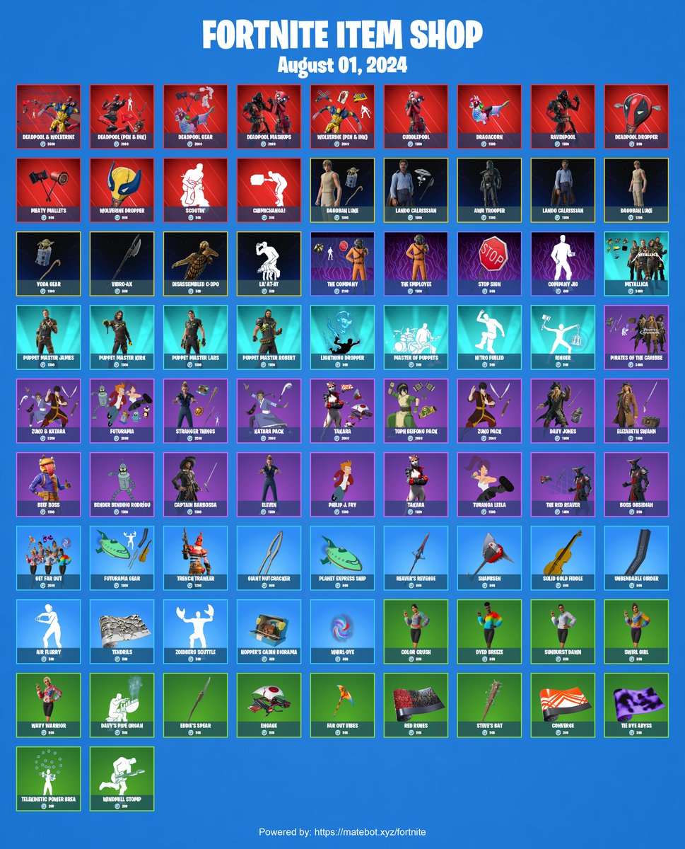 NiteNewsFN's tweet photo. 🔸Today's Daily #Fortnite Item Shop!

Follow "https://t.co/aUG6URzpx4" on Instagram!🧡 https://t.co/KXwJlpyES3