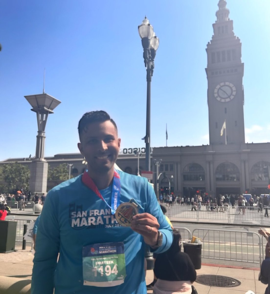 Congratulations to endocrinologist Dr. Prakeek Shukla, who completed his 7th marathon since 2021.  #sfmarathon #healthylifestyle <a href="/umassmemorial/">UMass Memorial Health</a> #diabetes umassmed.edu/dcoe/diabetes-…