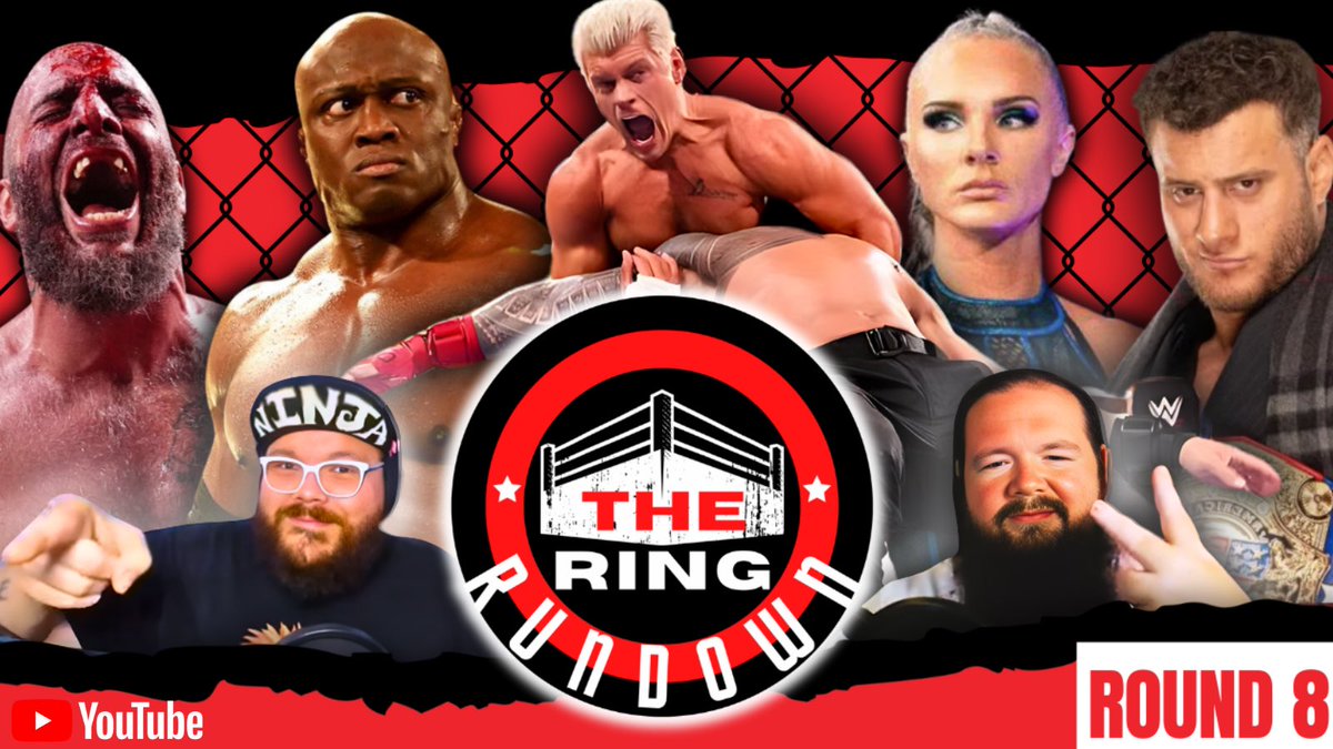 SP2013's tweet image. YouTube.com/@theringrundow…

**New Episode**

💥 AEW’s 100K event, Lashley’s contract ends, MJF’s new title, Kamille debuts, Blood/Guts chaos, DMD vs. CEO! Tune in now! 🎧