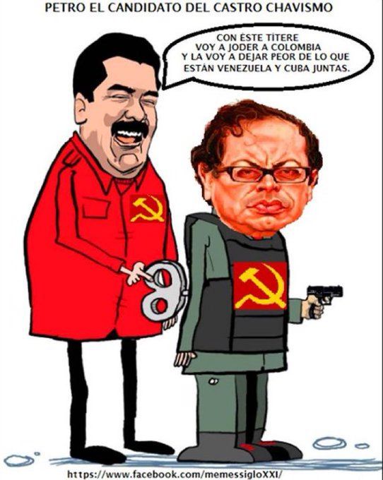 StefanBravo3's tweet image. Vienen años oscuros a #Colombia
@petrogustavo acepto ser #CastroChavista No permitir veeduria internacional en la #OEA sobre #EleccionesVE2024 
Entre #maduro y #PetroMilVecesPeorQueChávez se van apoyar las dictaduras y la violacion #DerechosHumanos
Aumentan grupos armados.