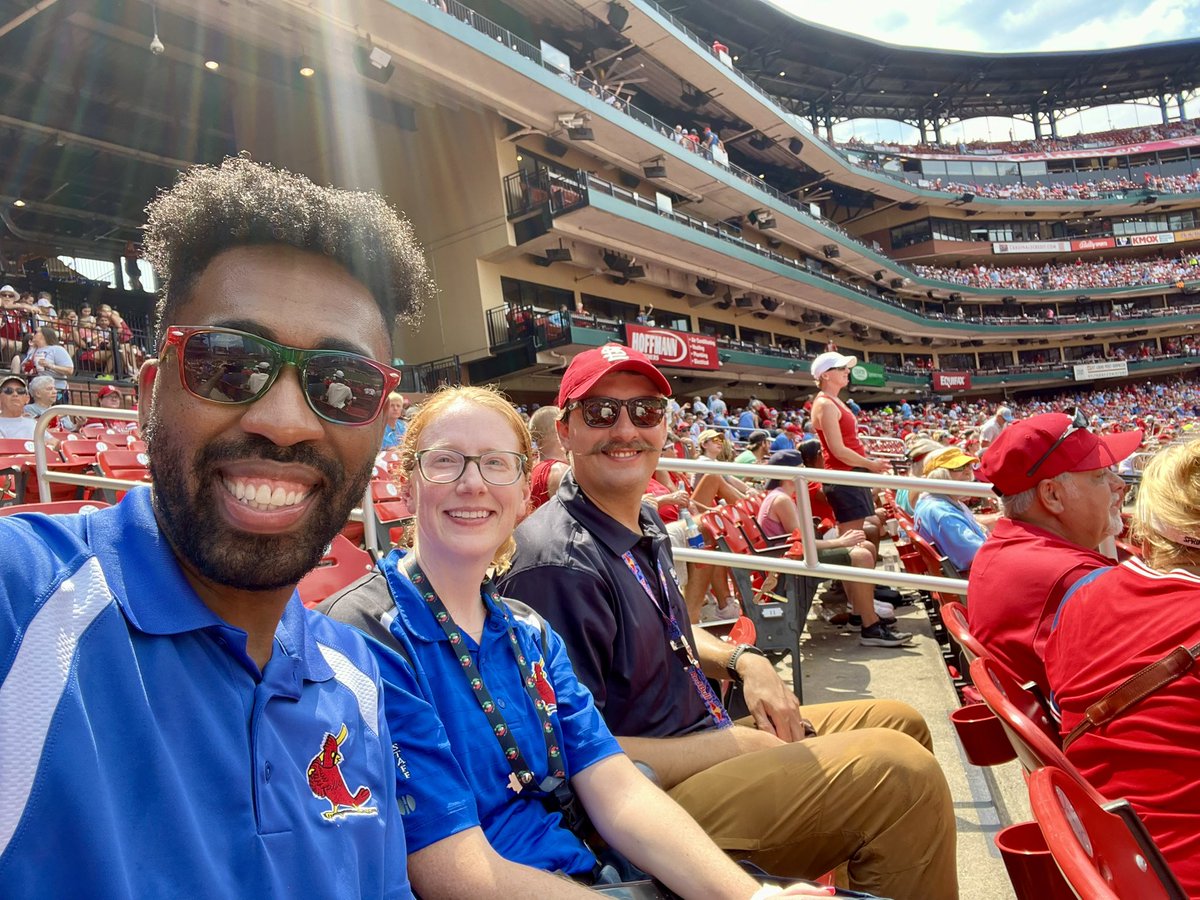 Drs. Kroll, Archie, and Kurtz providing medical support at Busch Stadium. Faculty, fellow, and resident doing event medicine. Go Cardinals!
