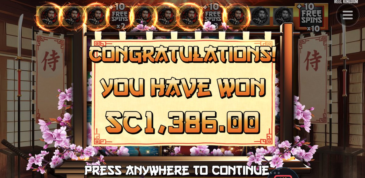 The Samurai code has been cracked and a massive 1,386SC has been won! ⚔️

Comment below what your Samurai name would be and we'll randomly select 10 of you to win a share of the prize pictured! 🤑