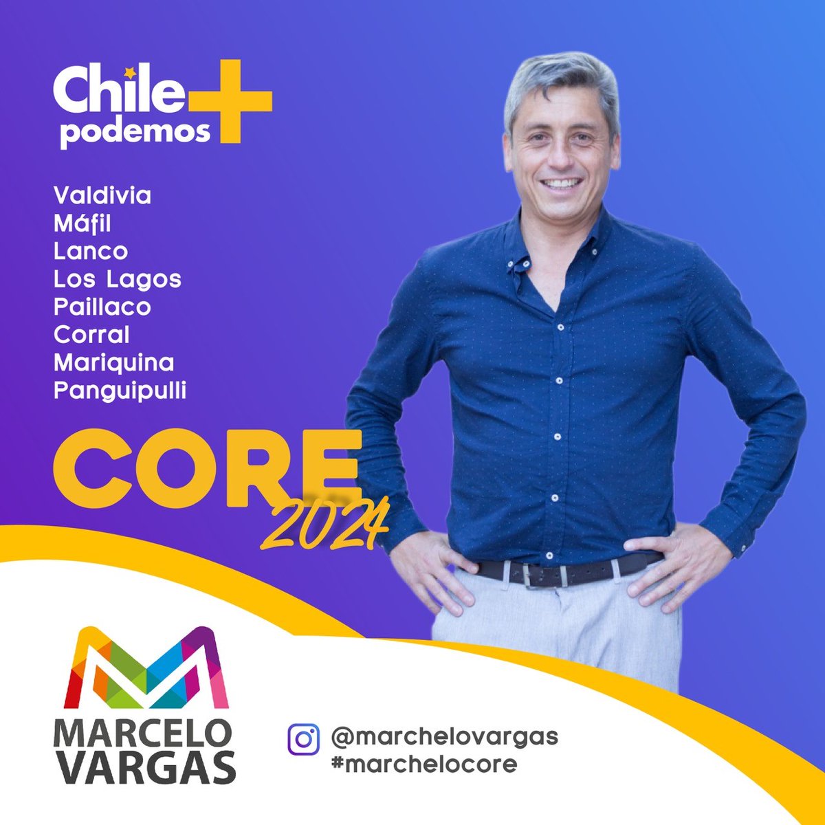 Continuamos oficialmente en la batalla por #lafuerzadelosrios 🇨🇱⭐️
Esta vez, tras 3 años, regreso como candidato independiente al Consejo Regional del <a href="/gorelosrios/">Gore Los Rios</a> , y representando a las comunas de #valdivia #máfil #lanco #loslagos #paillaco #corral #mariquina #panguipulli #udi