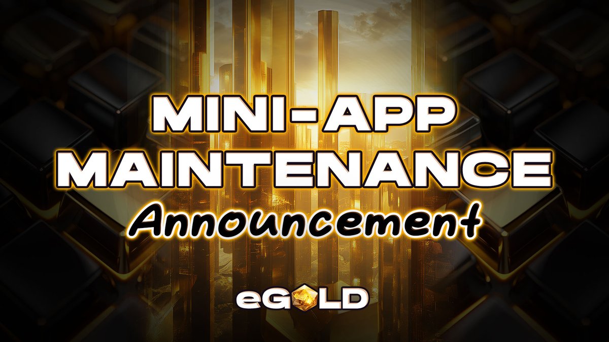 🔧Mini-app Maintenance Announcemen⚙️

Hey Miners! 🤩 We are going to perform system maintenance in order to optimize certain essential features🔧🔥

We will be back shortly ❤️ and sorry for any inconvenience this delay may have caused 🫶