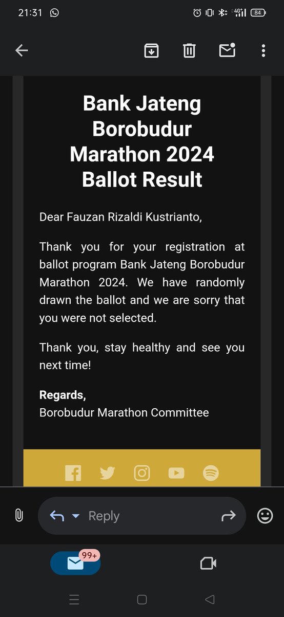 fau_rizaldi's tweet photo. Kosongin jadwal race sampai akhir tahun, niatnya biar fokus latihan persiapan bormar... Eh, ternyata malah kereject😪 https://t.co/Ul35ClTgUS