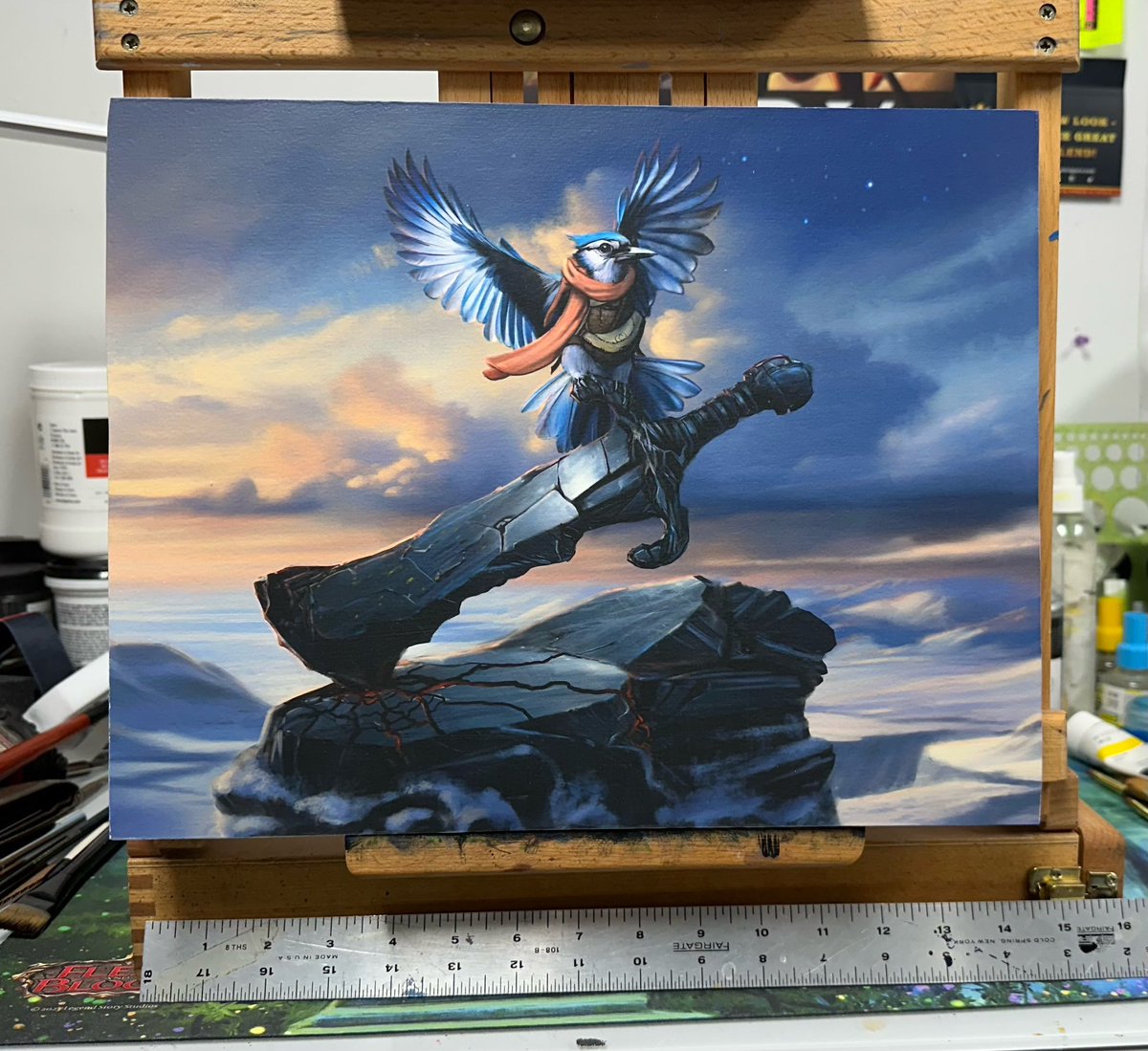 Markpooleartist's tweet photo. Checkout my new MTG Bloom Burrow pieces, ‘Raccoon’, and ‘Star Forged Sword’. Currently on display at Gen Con!
If interested, message Jeff Ferreira through my Facebook Page, The Art of Mark Poole. Each piece is 11x14 Acrylic.
#markpooleart #MarkPoole #MTG #GenCon #GenCon2024 https://t.co/5nQUdURbWH