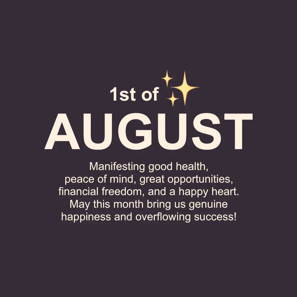 Bandy73531811's tweet photo. HELLO AUGUST ✨️❤️🥂
#GoodMorningEveryone🌸 #God
#full_of_blessing #success #peaceful
#heart #good_health #lucky_month
#FREEDOM https://t.co/TS6YnJKPUU