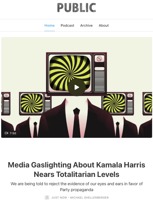 Kamala Harris was not a DEI hire, was not the border czar, and supports fracking, say the media. But Biden had promised a black woman VP, the media called Harris "border czar," and she opposed fracking until a few days ago. We're nearing totalitarian levels of media gaslighting.
