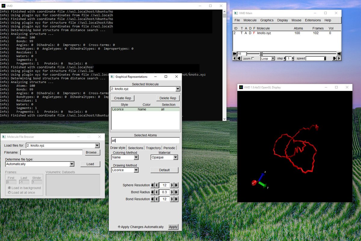 AlexanderRKlotz's tweet photo. Does anyone know if it's possible to combine VMD windows into one single window? The seventeen extra clicks every time I want to do something are just killing me. https://t.co/ruZS5eW0J0