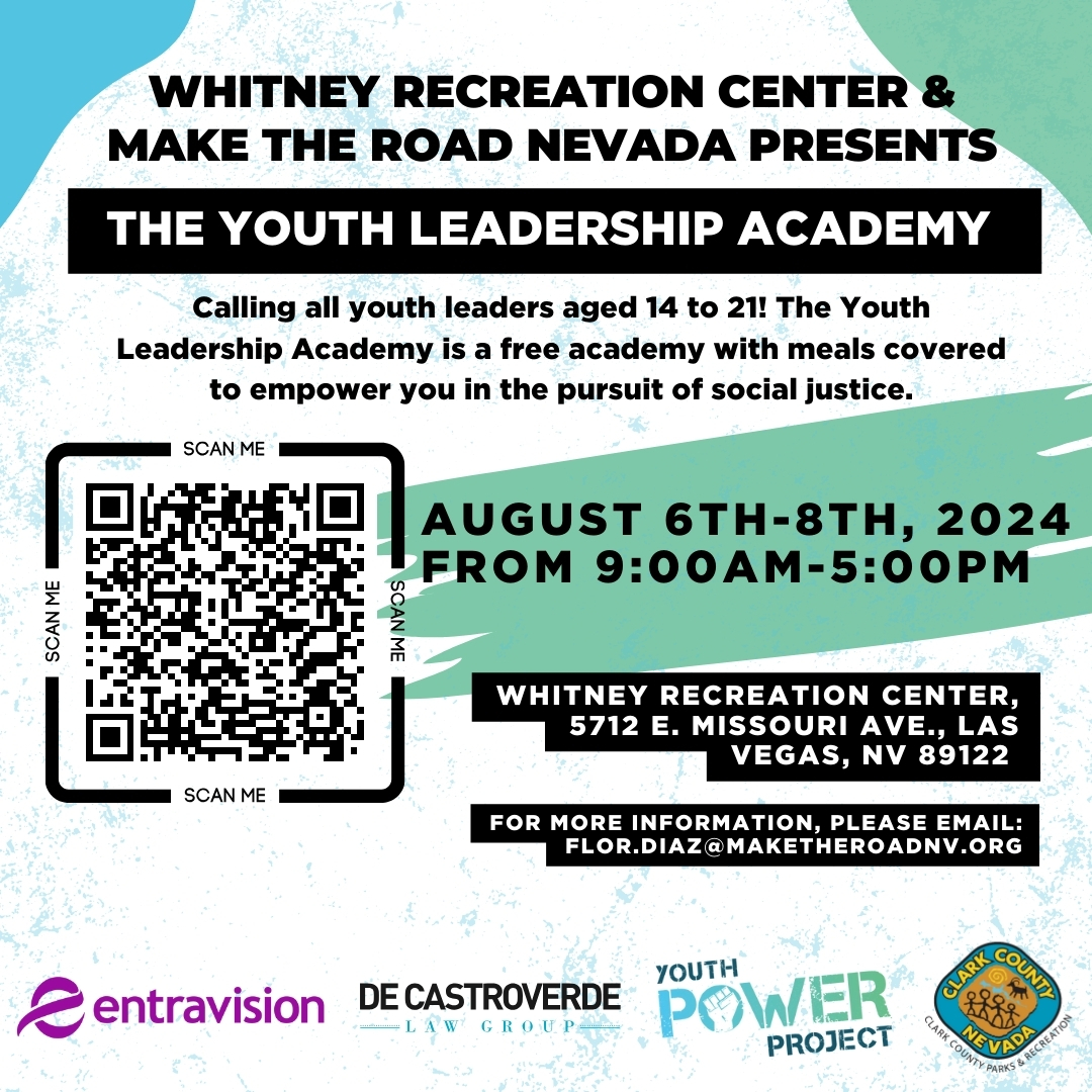 Are you or is someone you know aged 14 to 21 interested in social justice 🌍 or one day becoming a leader 🗣️ and making changes in our community? Then the Youth Leadership Academy is perfect for you! ❗

Scan the QR Code below for more details!