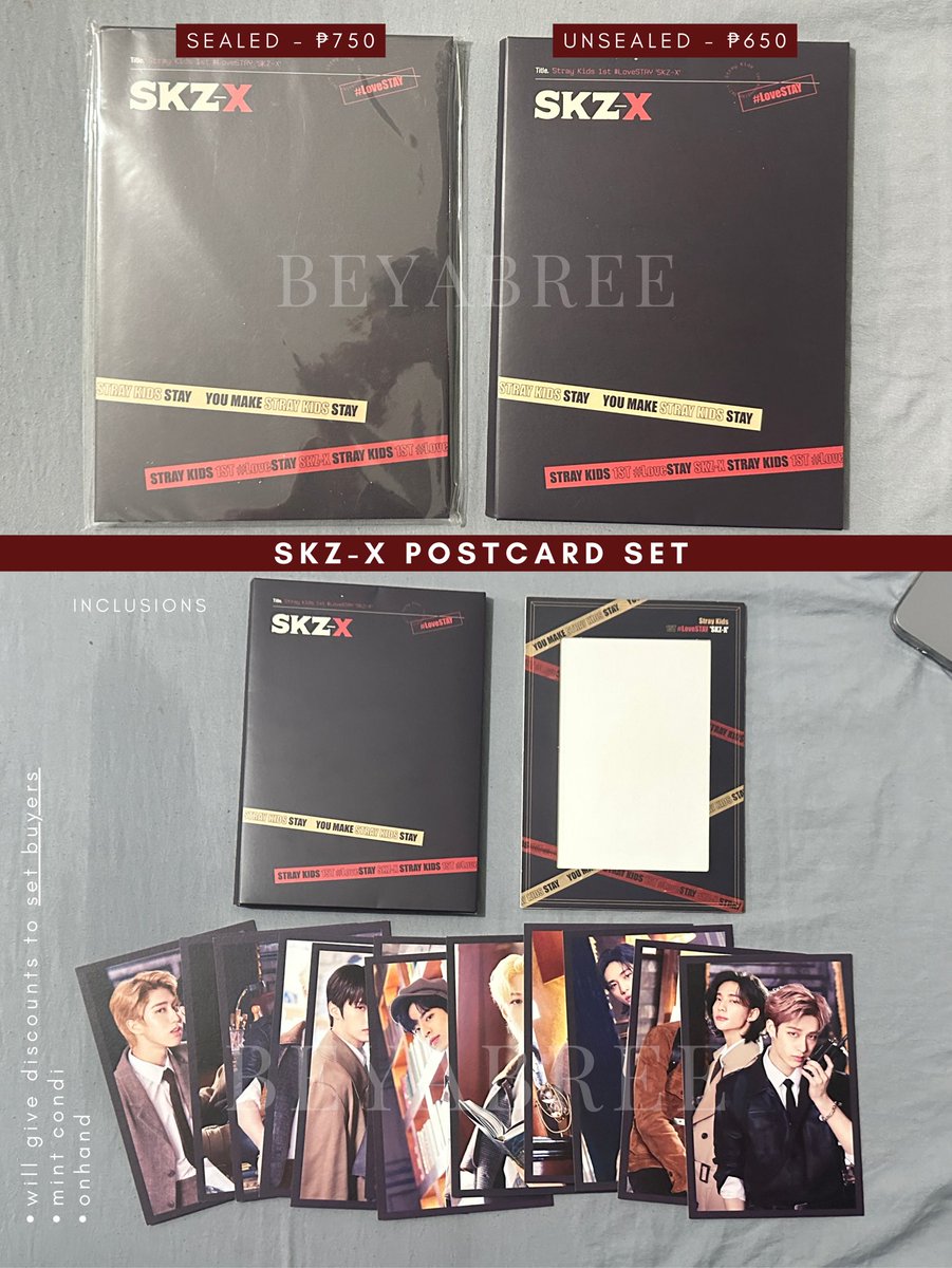 istrobriii's tweet photo. wts lfb ic ph | #briiisells

🍡 SKZ postcards/pc sets/merch • pt 3

— SKZOO md
— Lovestay SKZ-X md
— Lovestay SKZOO md

PLEASE READ ⭐️
• onhand, official, nego
• can send more pics/vids of item

MOP: gcash/paypal
MOD: jnt, ggx, lbc, sdd

dm if inch! 🍡 https://t.co/upIGGr9ZwL
