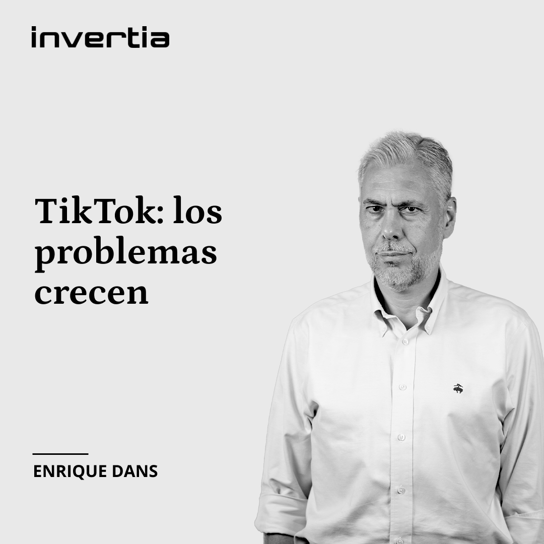 Invertia's tweet photo. #DespuésDeLaPandemia |  Si se permitiese a TikTok seguir operando en las mismas condiciones en las que lo hace ahora, podría resultar en procesos de manipulación electoral de los votantes norteamericanos

La opinión de @edans