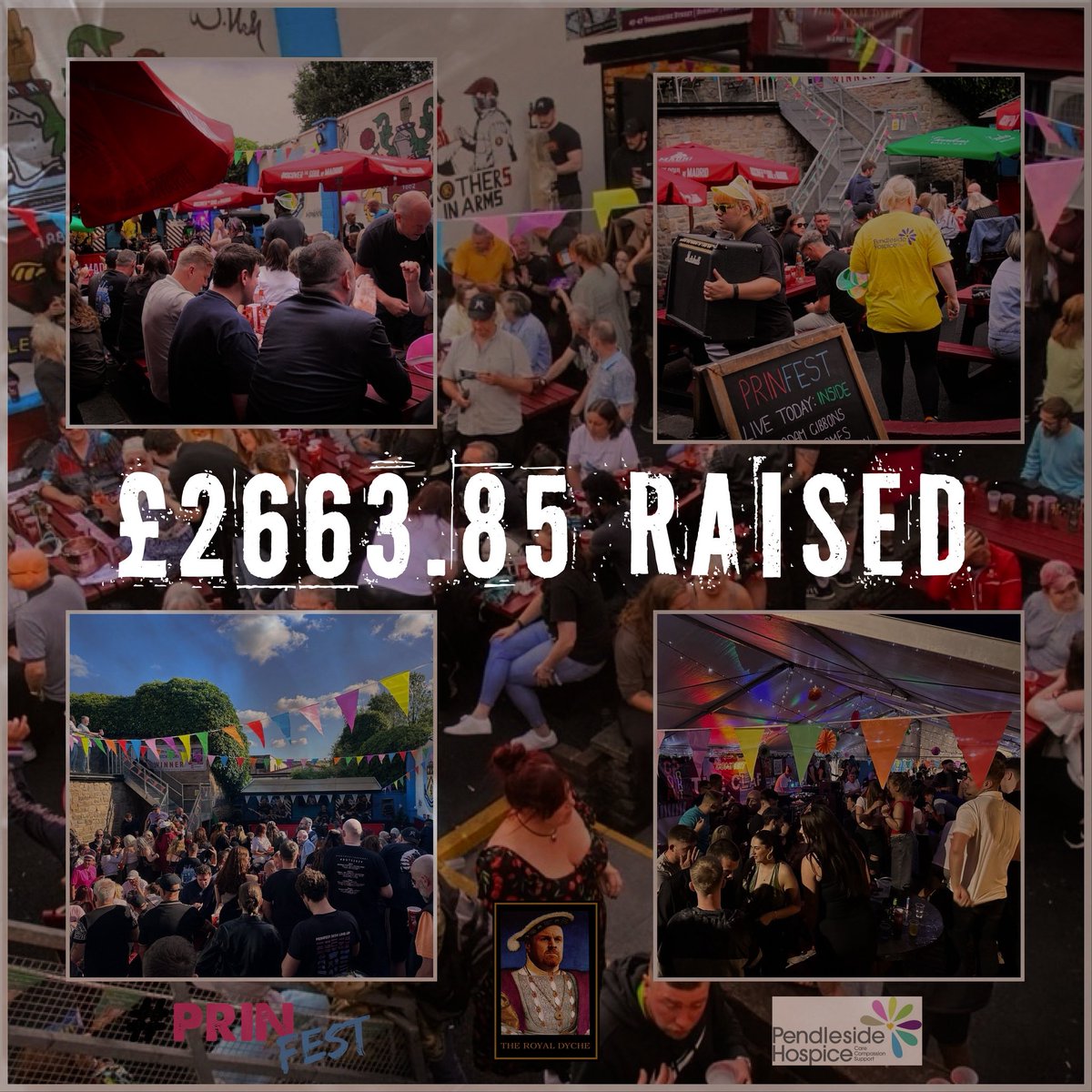 The Royal Dyche (@theroyaldyche) on Twitter photo £2663.85 raised for <a href="/PendlesideHosp/">Pendleside Hospice</a> 💥
Thank you to everyone who donated this weekend!
All the musicians that donated their fee’s!
Special mention to Ron’s Pizzas & Raidy’s for their contribution - and of course to our afterparty venue Remedy for their fundraising efforts 👏🏼 £2663.85 raised for <a href="/PendlesideHosp/">Pendleside Hospice</a> 💥
Thank you to everyone who donated this weekend!
All the musicians that donated their fee’s!
Special mention to Ron’s Pizzas & Raidy’s for their contribution - and of course to our afterparty venue Remedy for their fundraising efforts 👏🏼