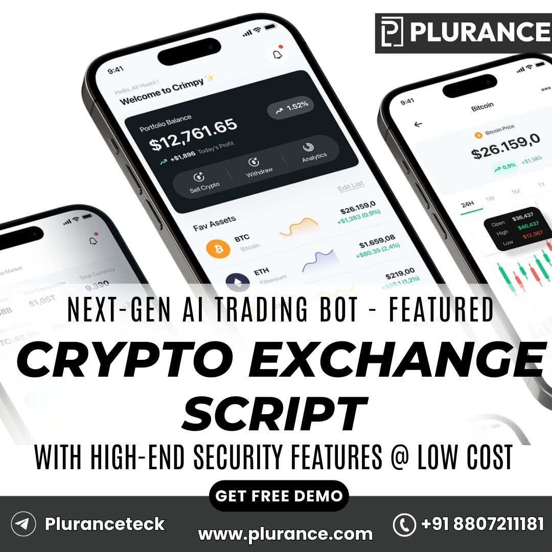 plurancetech's tweet image. Get #Plurance&apos;s budget-friendly next-gen #AITradingbot-featured #cryptoexchangescript, powered with many superior qualities to instantly launch your Premium #Cryptoexchange platform and occupy your space in the #crypto landscape.

Free Demo: plurance.com/cryptocurrency…

#bitcoins