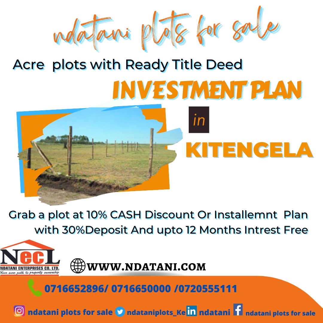 ndataniplots_Ke's tweet photo. Ready to build 1/8 acre plots with ready title deed, from as low as Price 599k.
Call us today to secure your plot ☎️0716652896
https://t.co/rPXZysdMNc
#investtwithconfidence
#Twendesitevisit
#LandOwnershipGoals #LandOwnershipMadeEasy https://t.co/ET0dizayox
