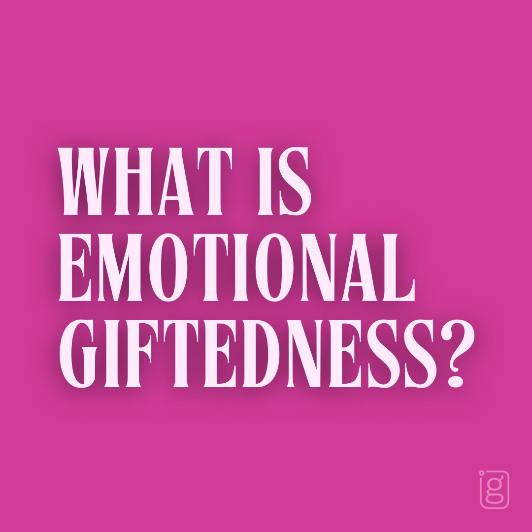 What is #emotional #giftedness?  It's a unique aspect of giftedness that involves a heightened sensitivity to and unusually complex awareness and capacity to understand, communicate, and work and create with emotions. 

Read more on this theme: facebook.com/intergifted/po…