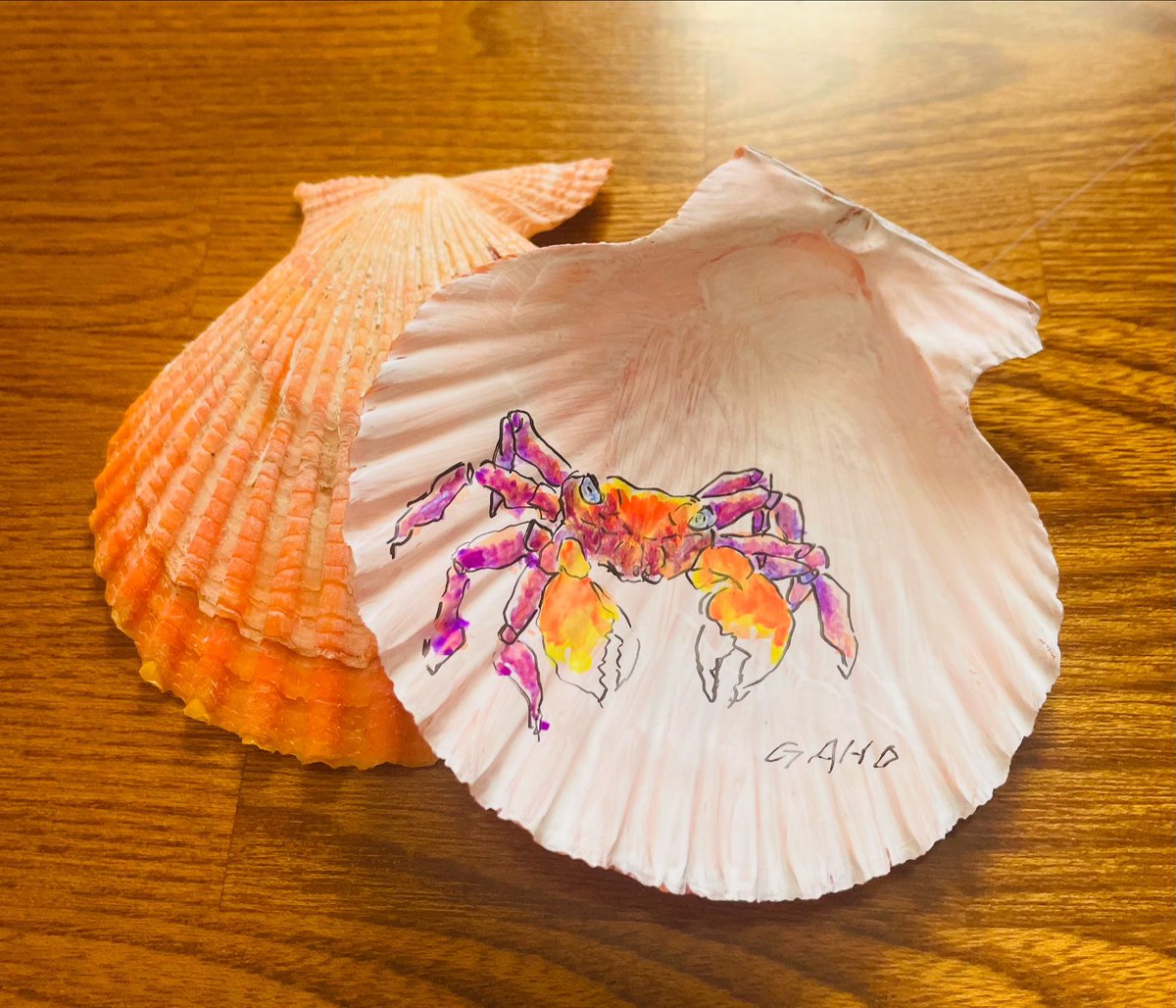 gahoyh's tweet photo. ヒオウギ貝に

カニ🦀

描いてみた https://t.co/kgxjXt9FU7