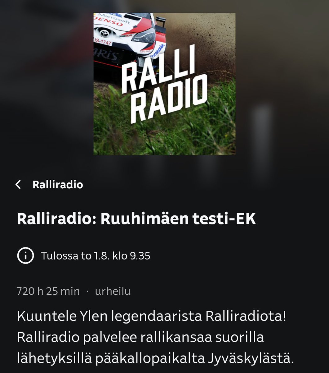 Mirva666's tweet photo. Jihuuuu!!! Tänään se ihanuus jälleen alkaa! 💙🤍
 #ralliradio @Ralliradio #SectoRallyFinland #Jyväskylä #rallyFinland #Finland https://t.co/N0n6L5kkbg