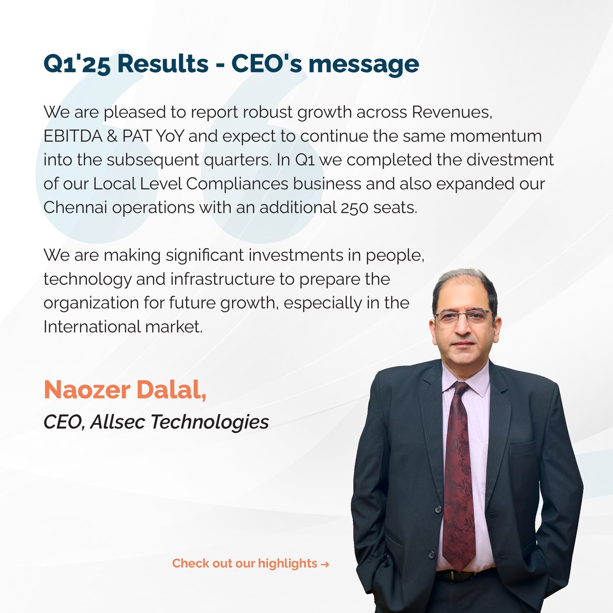 alldigitech's tweet image. Q1'25 has been a remarkable quarter for Allsec in every aspect.

For more details, read our press release:

allsectech.com/wp-content/upl…

#AllsecTechnologies