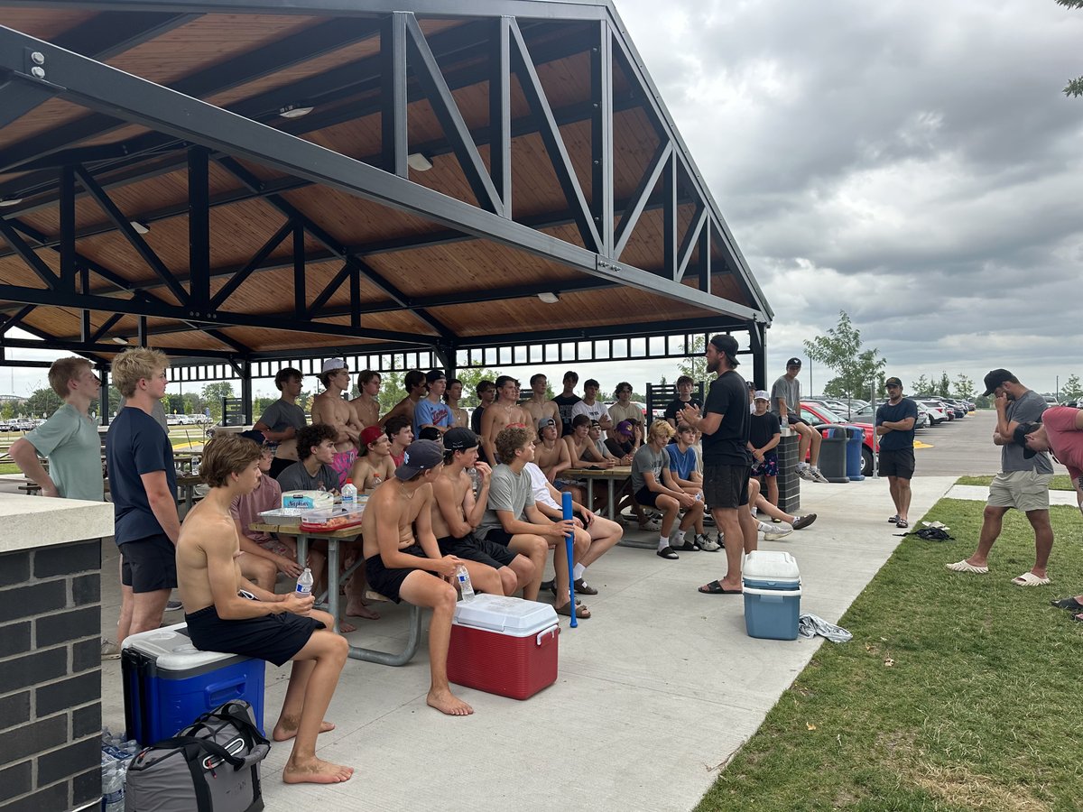 Another great team bonding event today!  Thanks booster club, parent donations, and coaches for a fun afternoon!