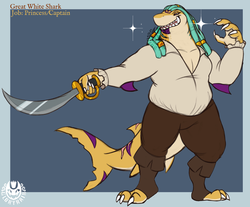 #sharkweeksketchjam Choose my own shark! Great White Shark! My pride and joy Kidd <3