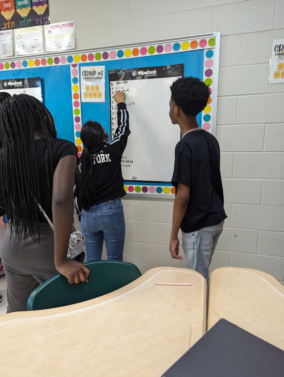 MsTheaTeachMath's tweet image. I&apos;m super excited about building a thinking math classroom. This is new for me and my students. 
#knightsride 
#libertyms
#ncss