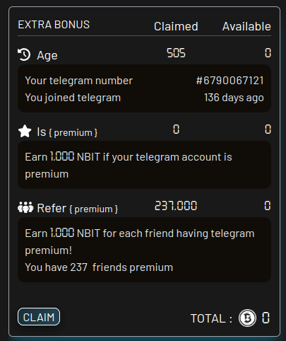 notbitco_in's tweet image. 🔥NEW BRAND, NEW BONUS 🎁
Lauch App now and claim bonus $NBIT 
Profile -&amp;gt; EXTRA BONUS -&amp;gt; CLAIM   

#NOTBITCOIN #notbitcoin #NBIT