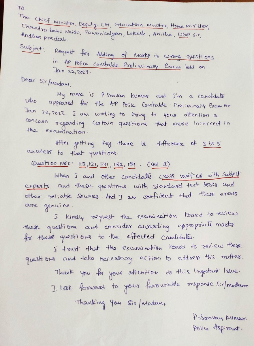 sravank22614938's tweet photo. Dear @ncbn @PawanKalyan @naralokesh @Anitha_TDP @dgpapofficial please look into this issue and do favour sir. We don't have police notification since 2018 and also for many candidates this is last chance in terms of age. Please,humble requesting you all. Please understand 🙏🙏 https://t.co/fjIdL5FJnx