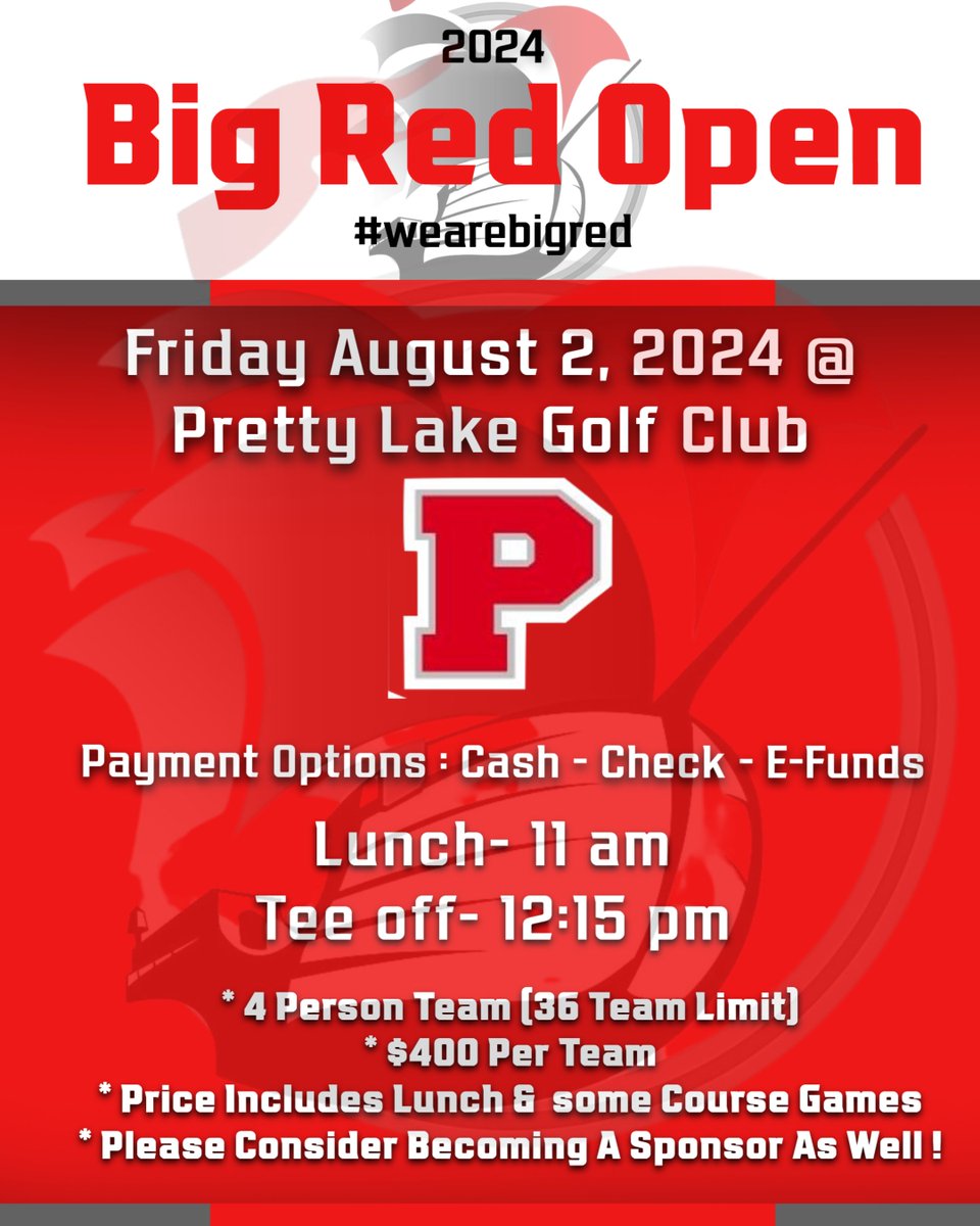PHS_Athletics1's tweet image. We would love EVERYONE to join us at the BIG RED OPEN! If you are still interested in bringing a team we have a few spots left! Email jtroyer@plymouth.k12.in.us by tomorrow evening! Any questions let us know!