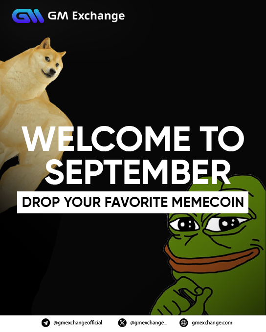 Hi September!!🌞
Shill Me Your TOP 3 #memecoin !!👀