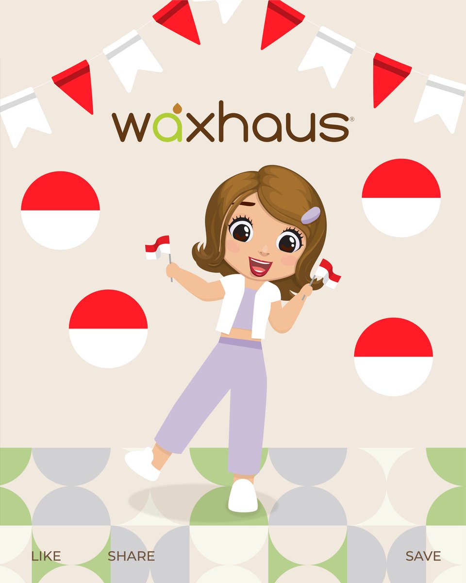 Hello, Agustus 🇲🇨 Bulan penuh semangat dan kebebasan telah tiba 🔥 Besties, share yuk apa sih yang kamu suka di bulan Agustus ini ✨🌟 #FunWaxhaus