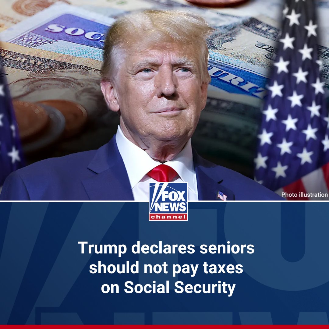 MAJOR POLICY PROPOSAL: For the first time, former President Trump is throwing his support behind making senior citizens' social security payments tax-free. trib.al/wuCWp6E