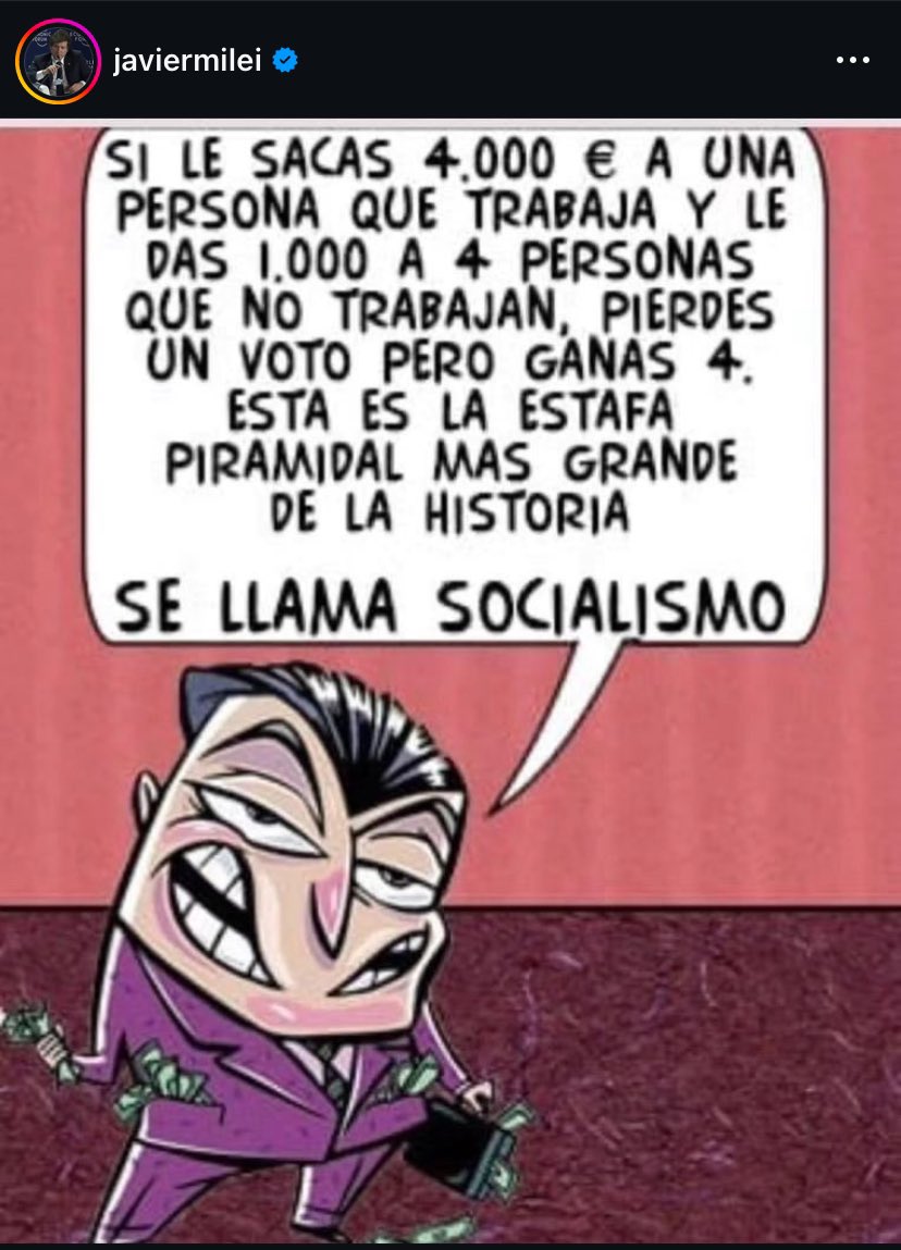 Esto es lo que usualmente postearían los contactos con menos luces que uno tiene en sus redes sociales. Acá lo posteó el presidente.